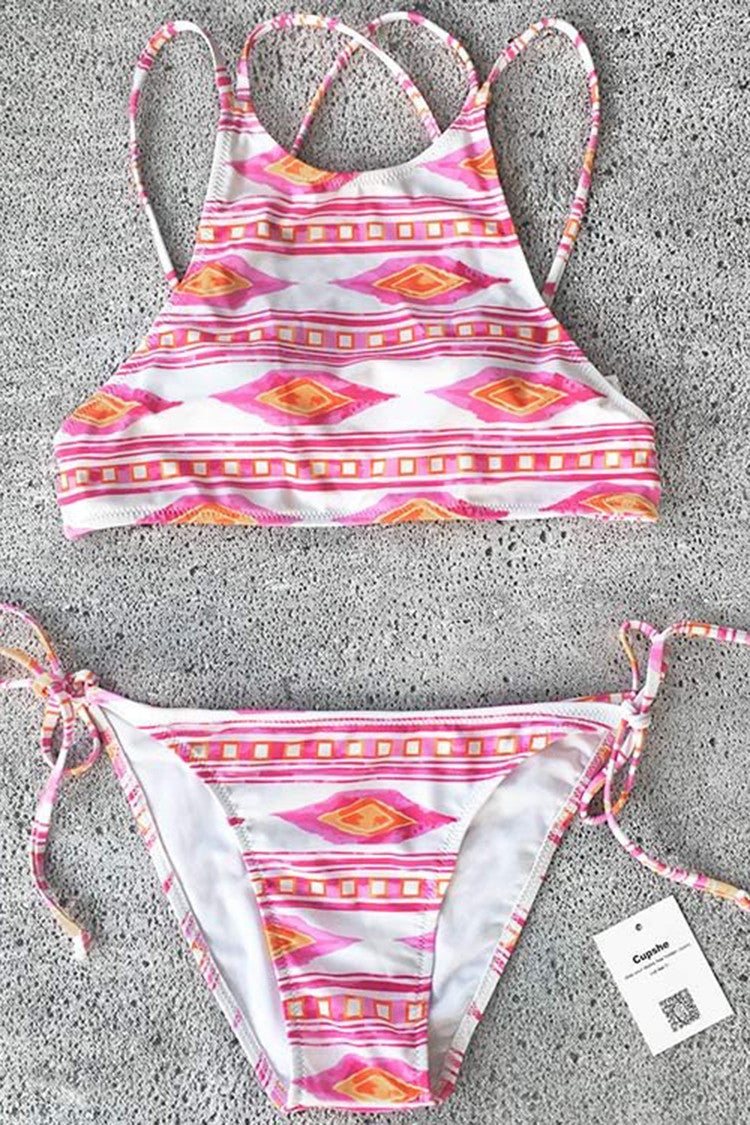 Cupshe Straight to Me Tank Bikini Set