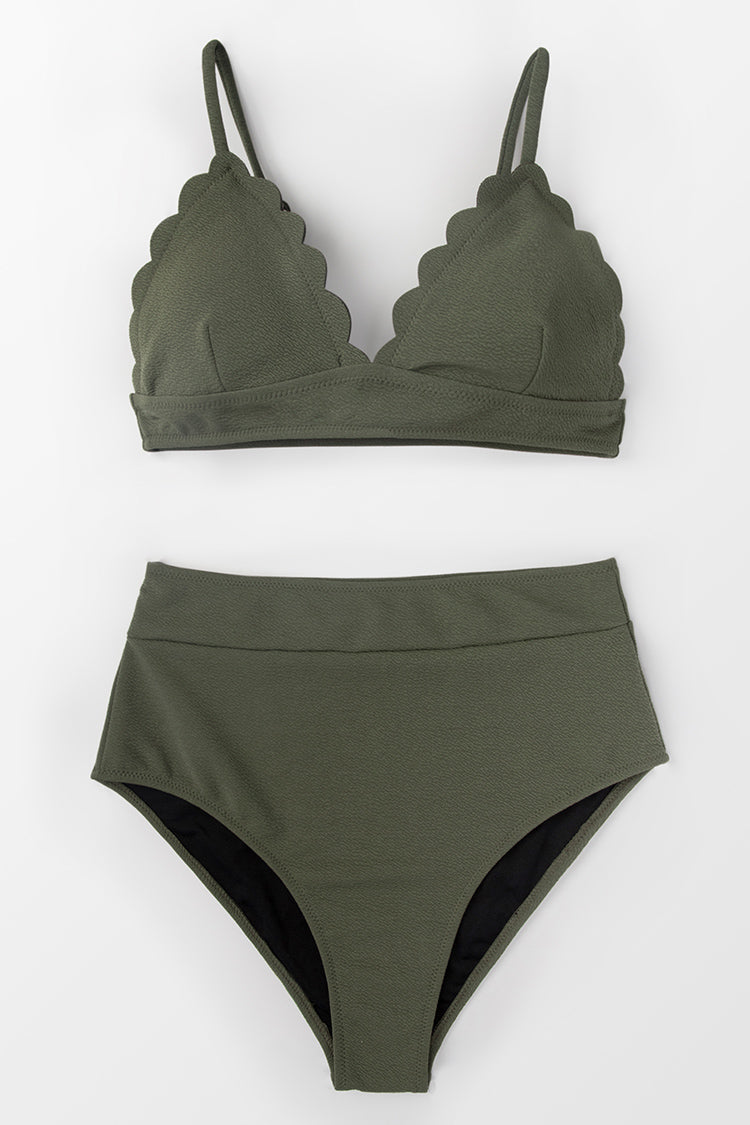 green high waisted bikini