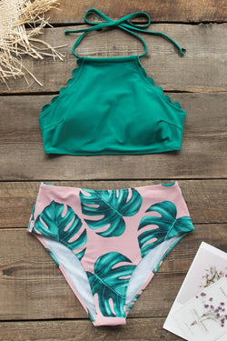 cupshe palm bikini