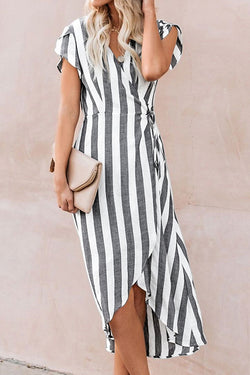 summer wrap midi dress