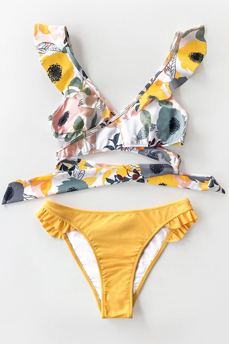 cupshe wrap bikini