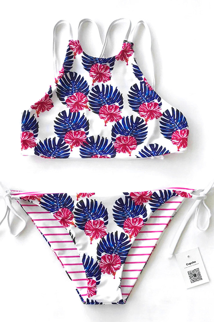 Cupshe Nobody Better Floral Bikini Set