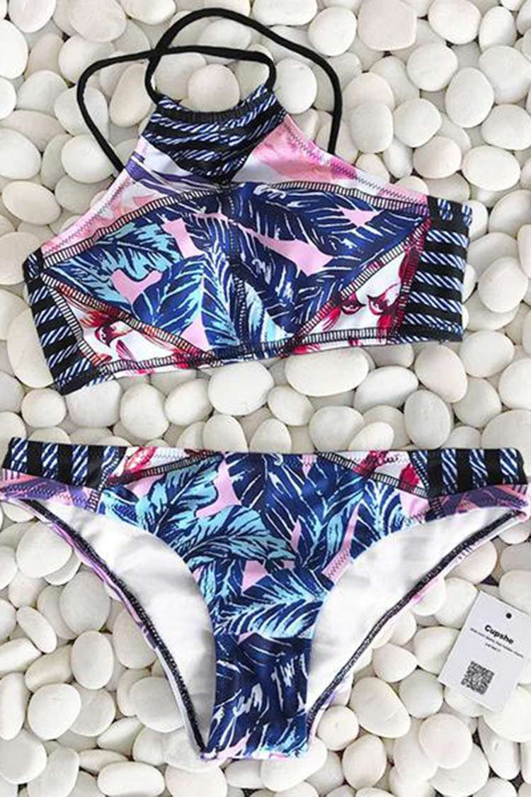 Cupshe Find Your Flourish Tank Bikini Set