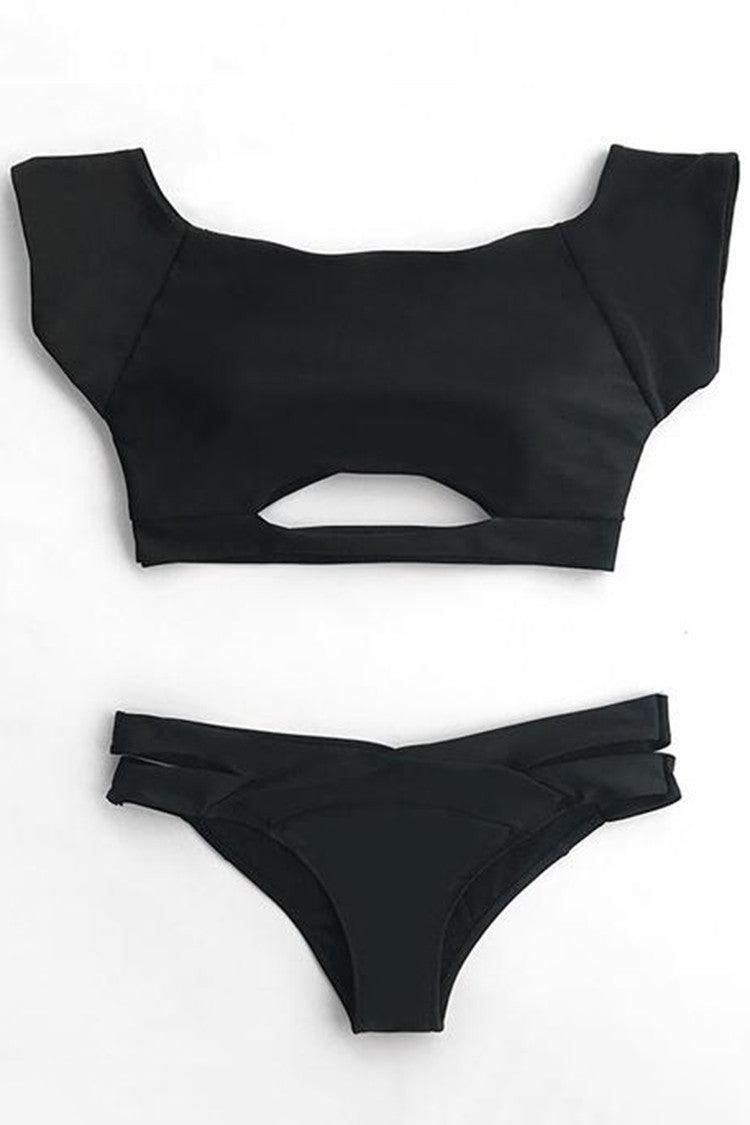 Black Secret Tank Bikini Set