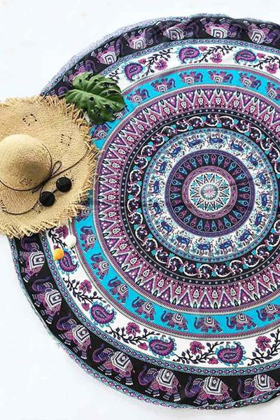 Cupshe Purple Elephant Tapestry