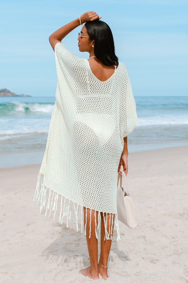 Madalynn Fringe Hem Split Cover Up