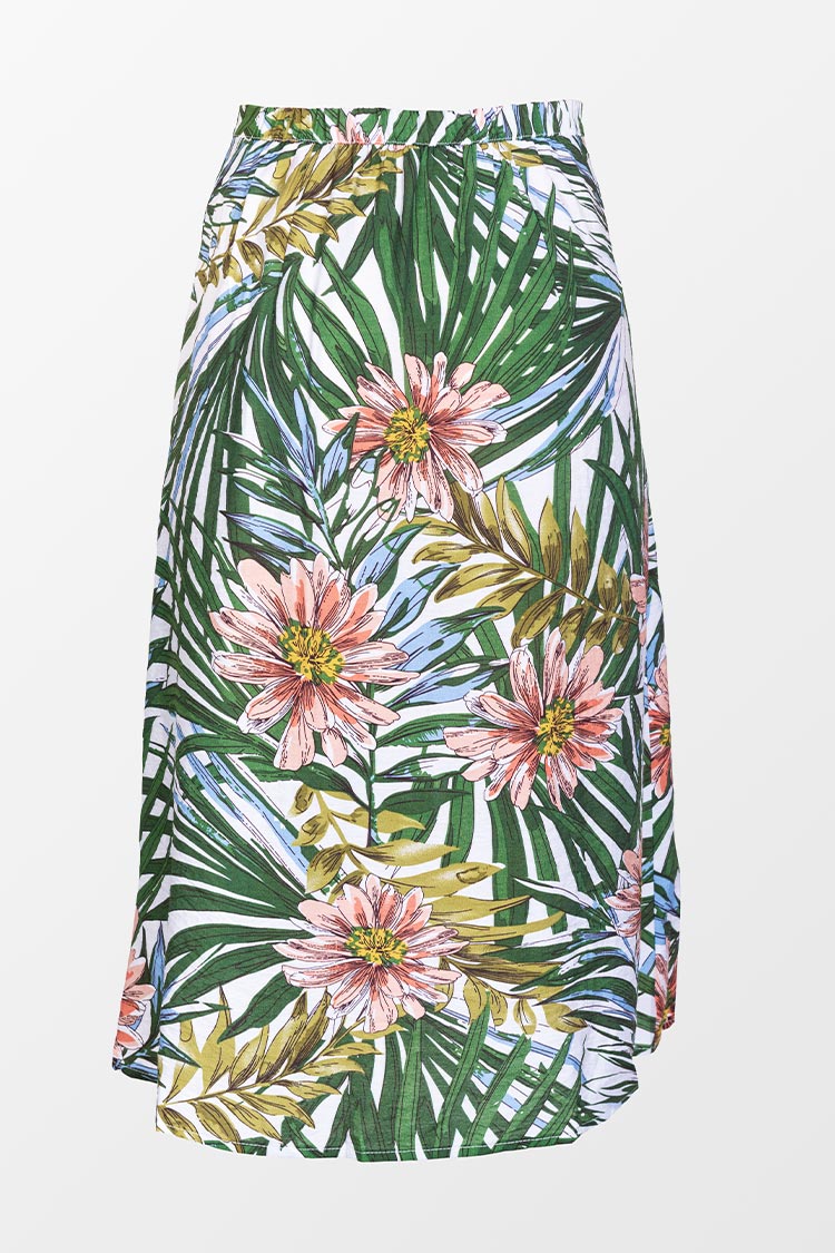 Aliza Floral Tie Front Beach Skirt