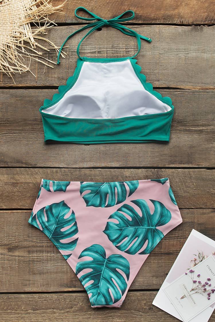 cupshe palm bikini