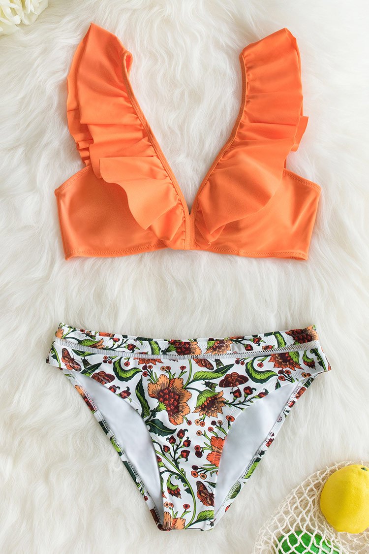 cupshe orange bikini