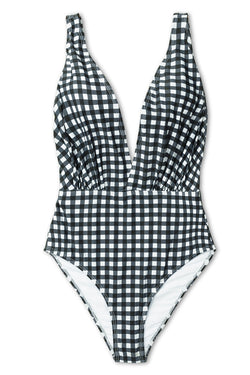 cupshe black and white bikini