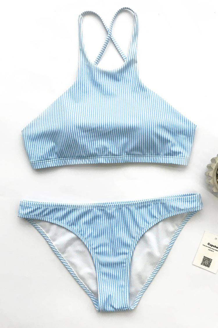 Sunny Day Pinstripe Bikini Set