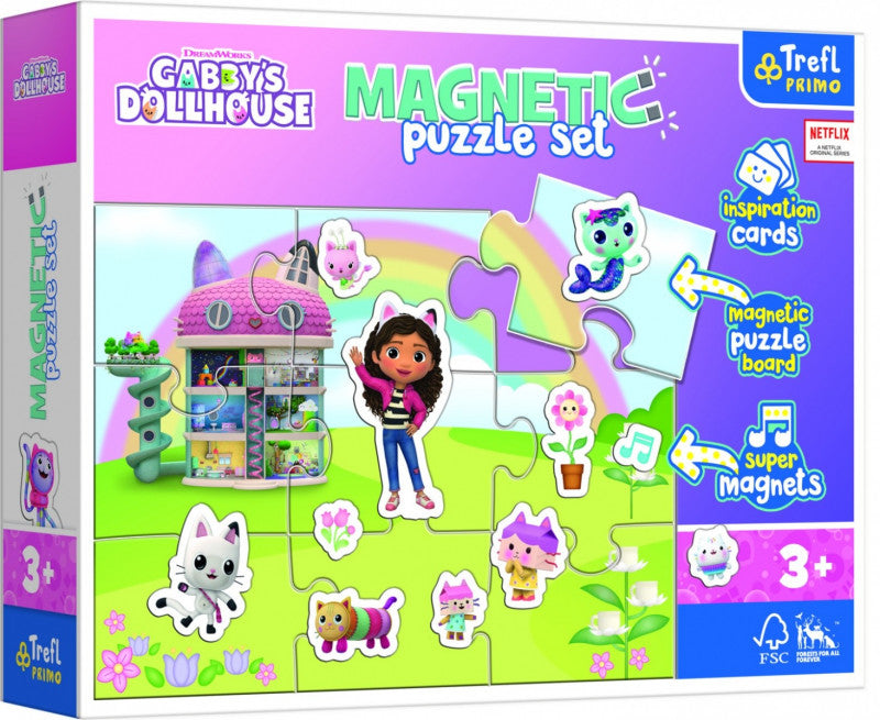 Puzzle magnetyczne Świat Gabi Gabbys Dollhouse