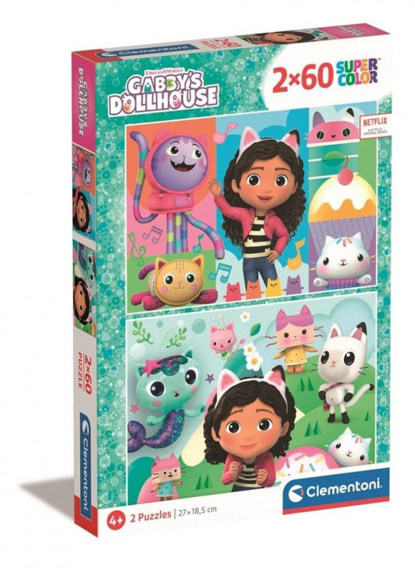 Puzzle 2x Koci Domek Gabi