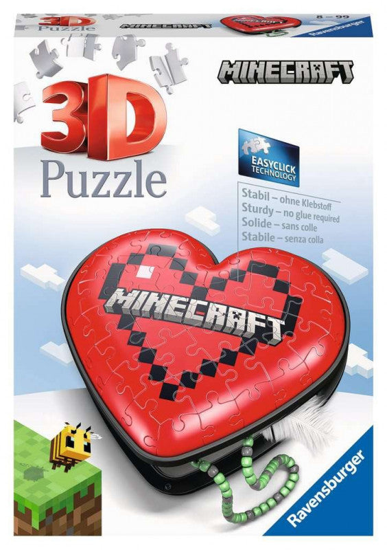 Puzzle 3D  Minecraft Serce