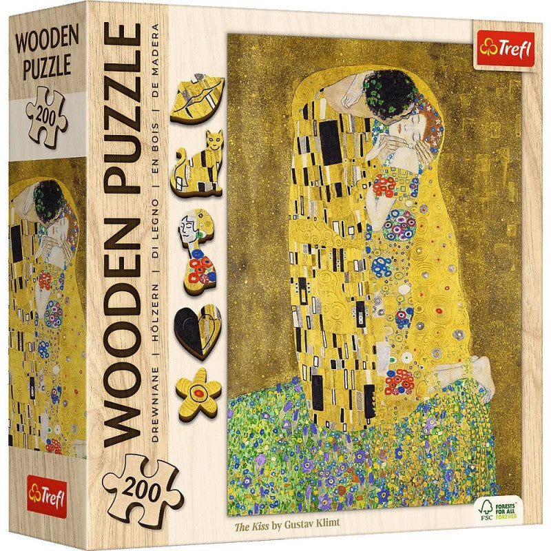 Puzzle drewniane  Pocałunek Gustav Klimt