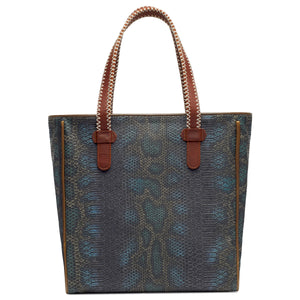 Rattler Navy Snake Tote - Two Cumberland