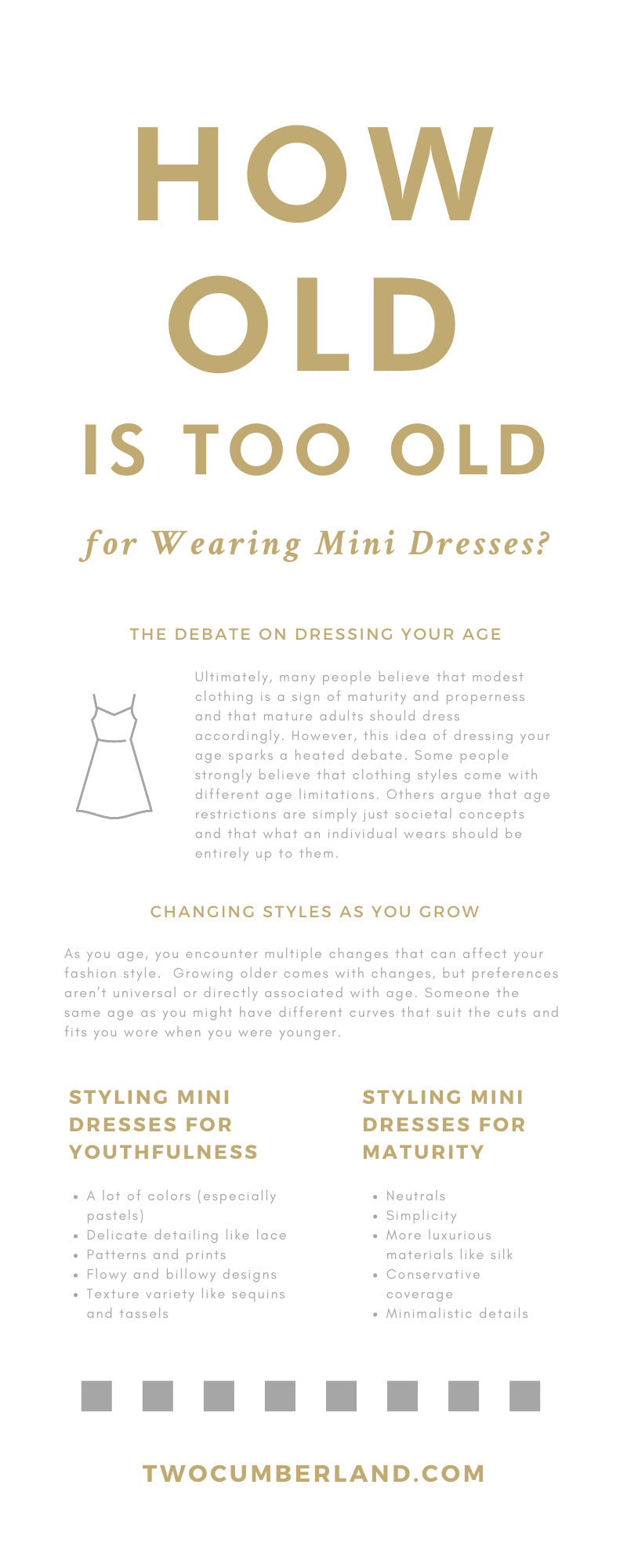 How Old Is Too Old for Wearing Mini Dresses?