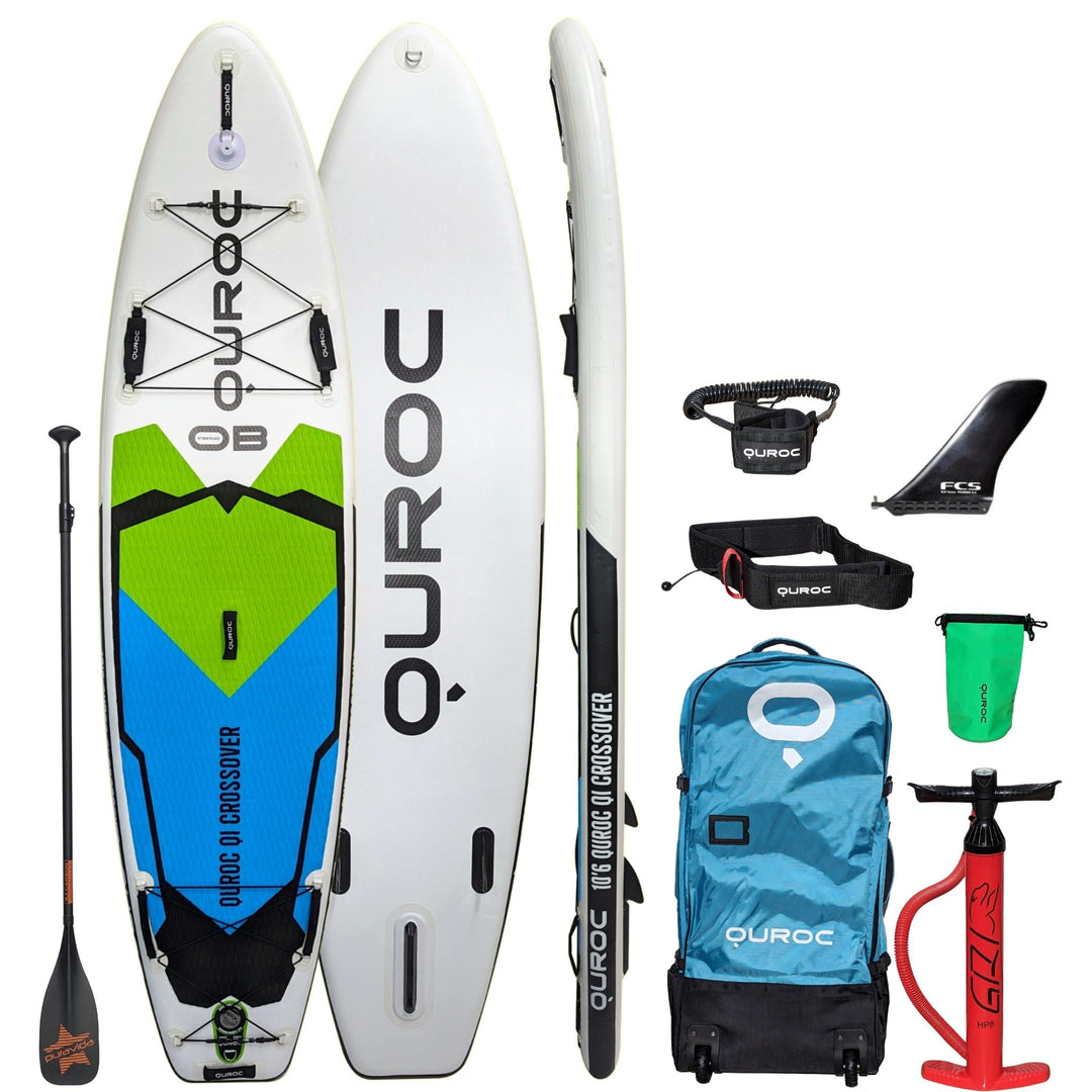 Quroc Qi Crossover 12' Inflatable Paddle Board Package – Quroc