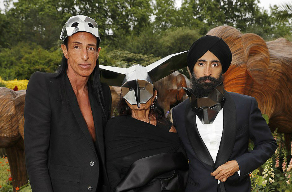 Rick Owens and Michelle Lamy at Prince Charles Masquerade 