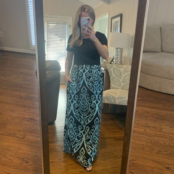 nursing maxi print