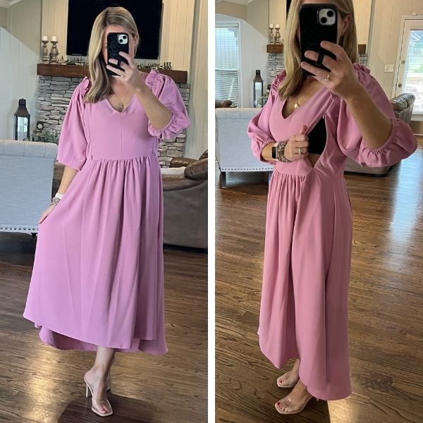 Nursing midi dress