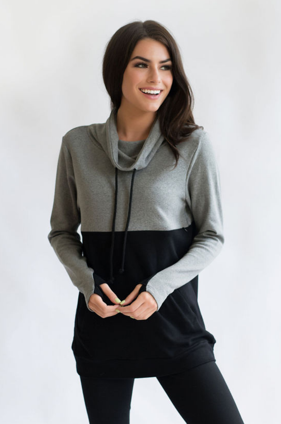 side zip nursing hoodie