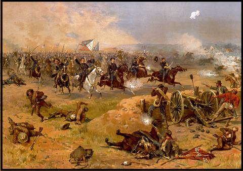 American Civil War Cavalry Battle Charge