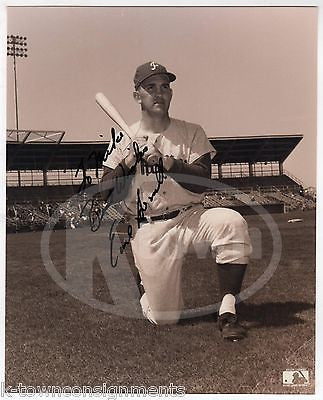 EARL AVERILL PHILLIES MLB BASEBALL PLAYER VINTAGE AUTOGRAPH SIGNED PHOTO - K-townConsignments