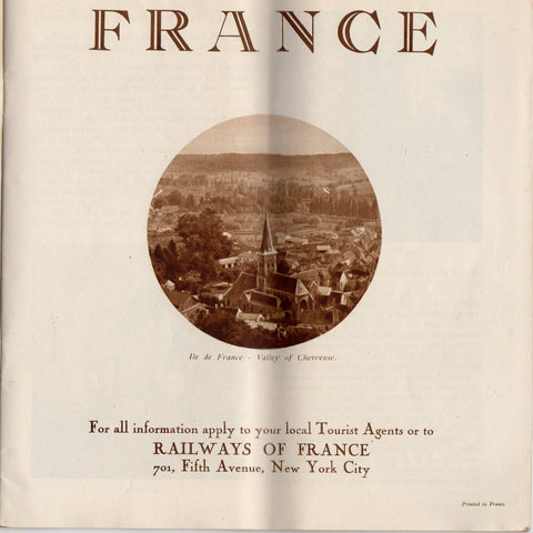 french travel brochure