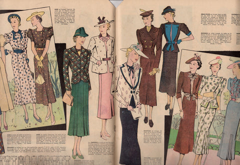 French Women S Fashion Magazine Antique Art Deco Clothing Designs