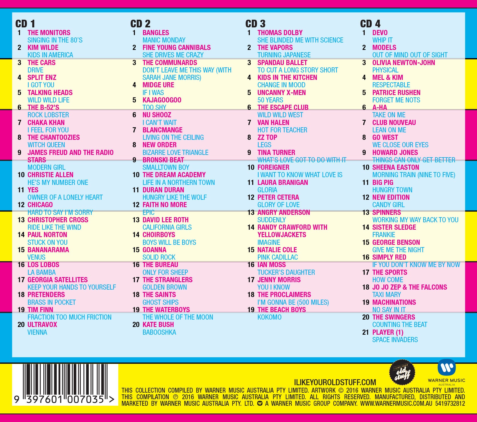 80 Hits Of The 80s (4CD) – Warner Music Australia Store