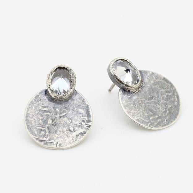 Round Petal Stud Earring