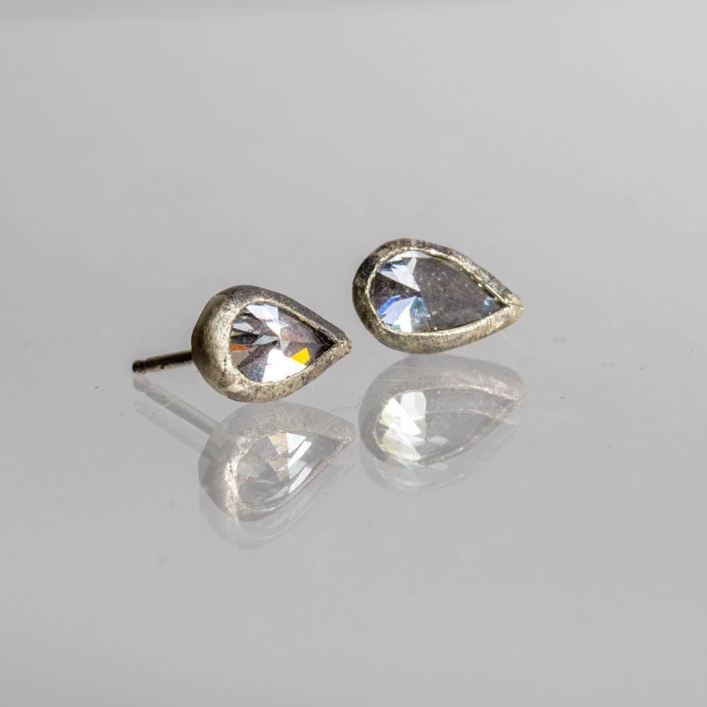 Zicron Pear Stud Earring