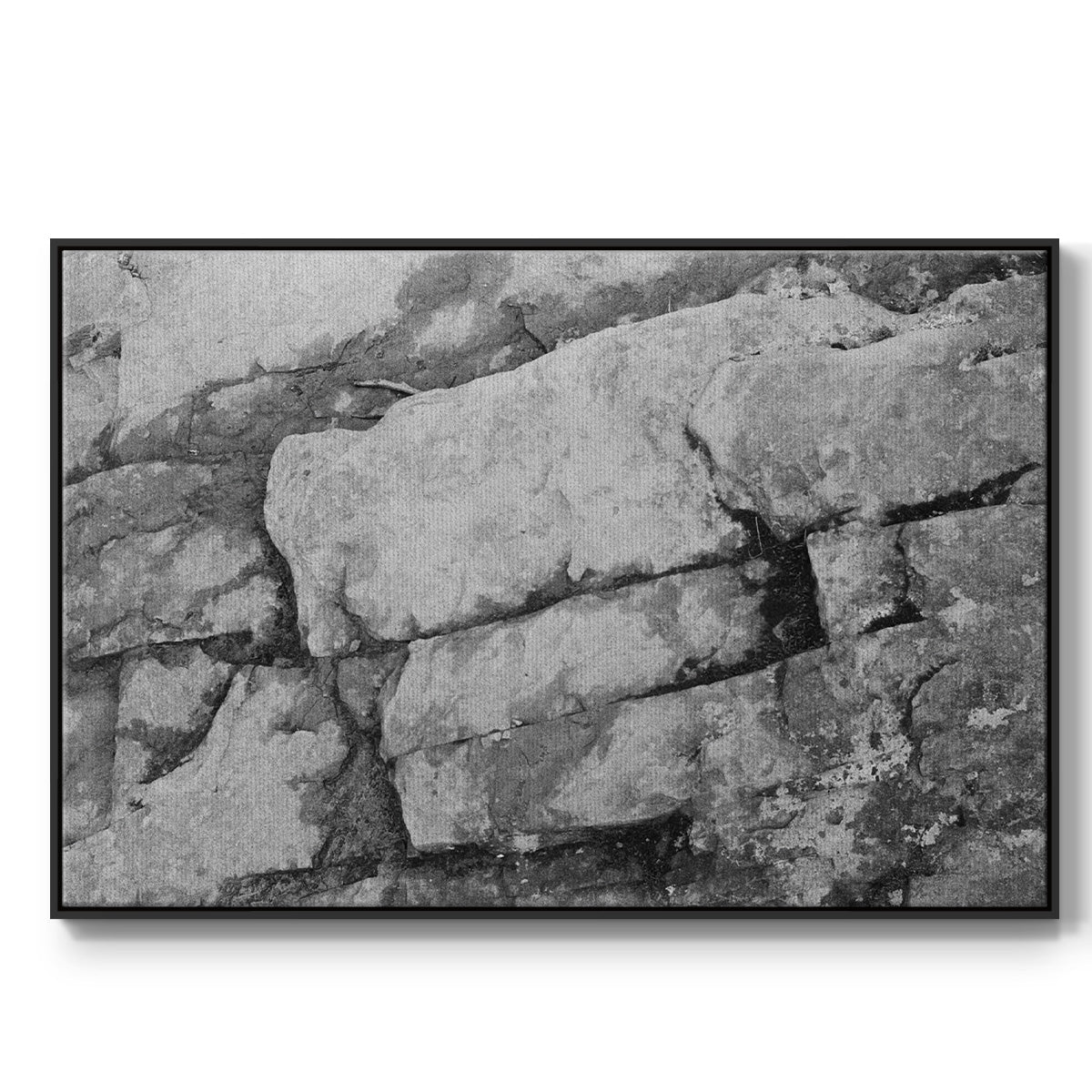 Found Textures XIII - Framed Gallery Wrapped Canvas L Frame - Ready to Hang