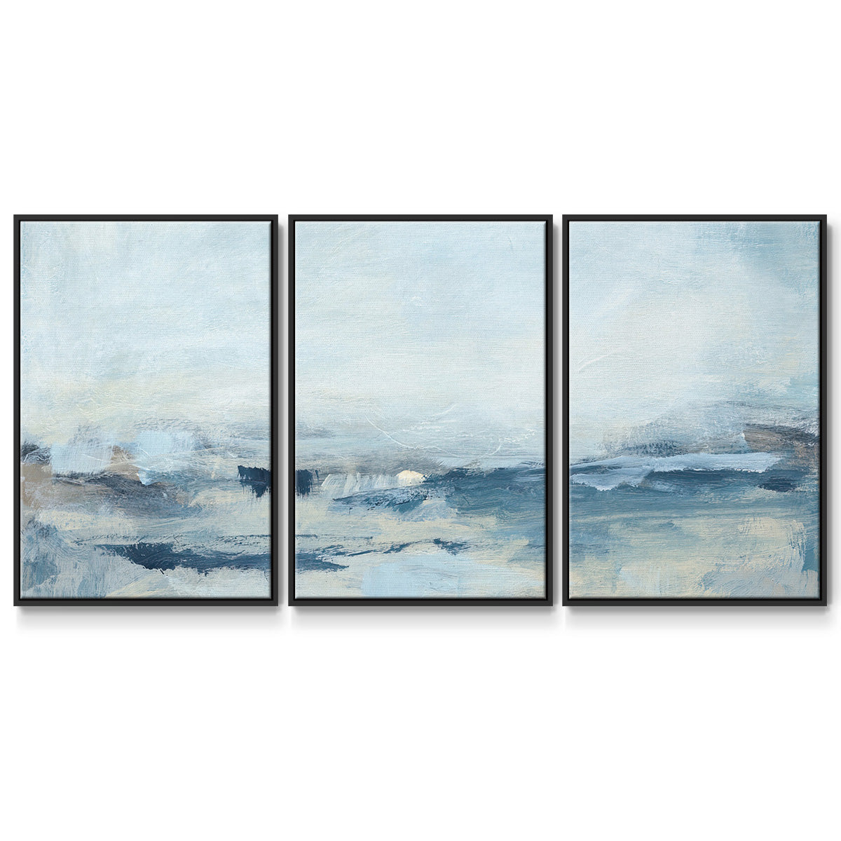 Sailing I - Multi Piece Framed Canvas in Floating Frame