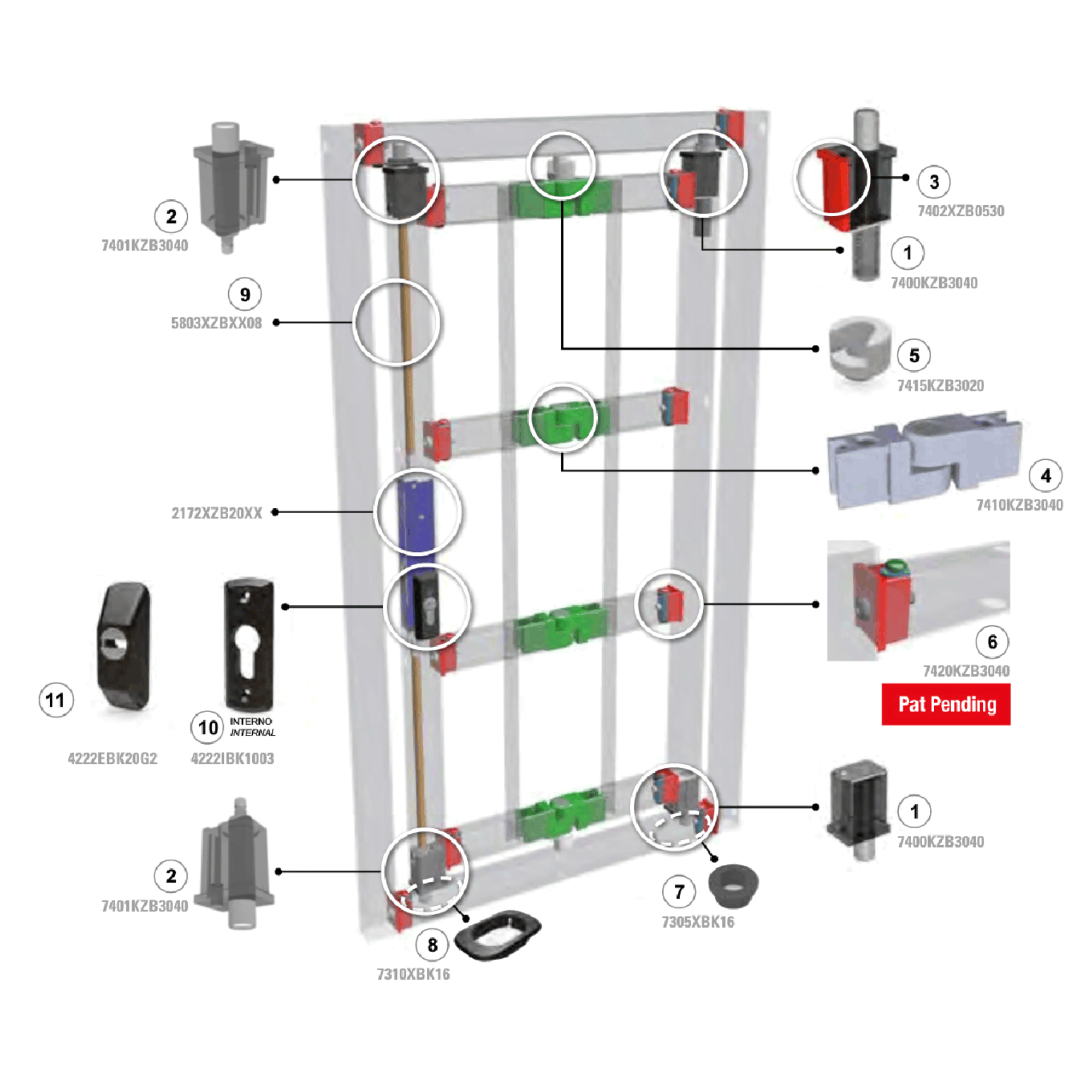 immagine esempio kit di montaggio serrature serie hercules Securemme