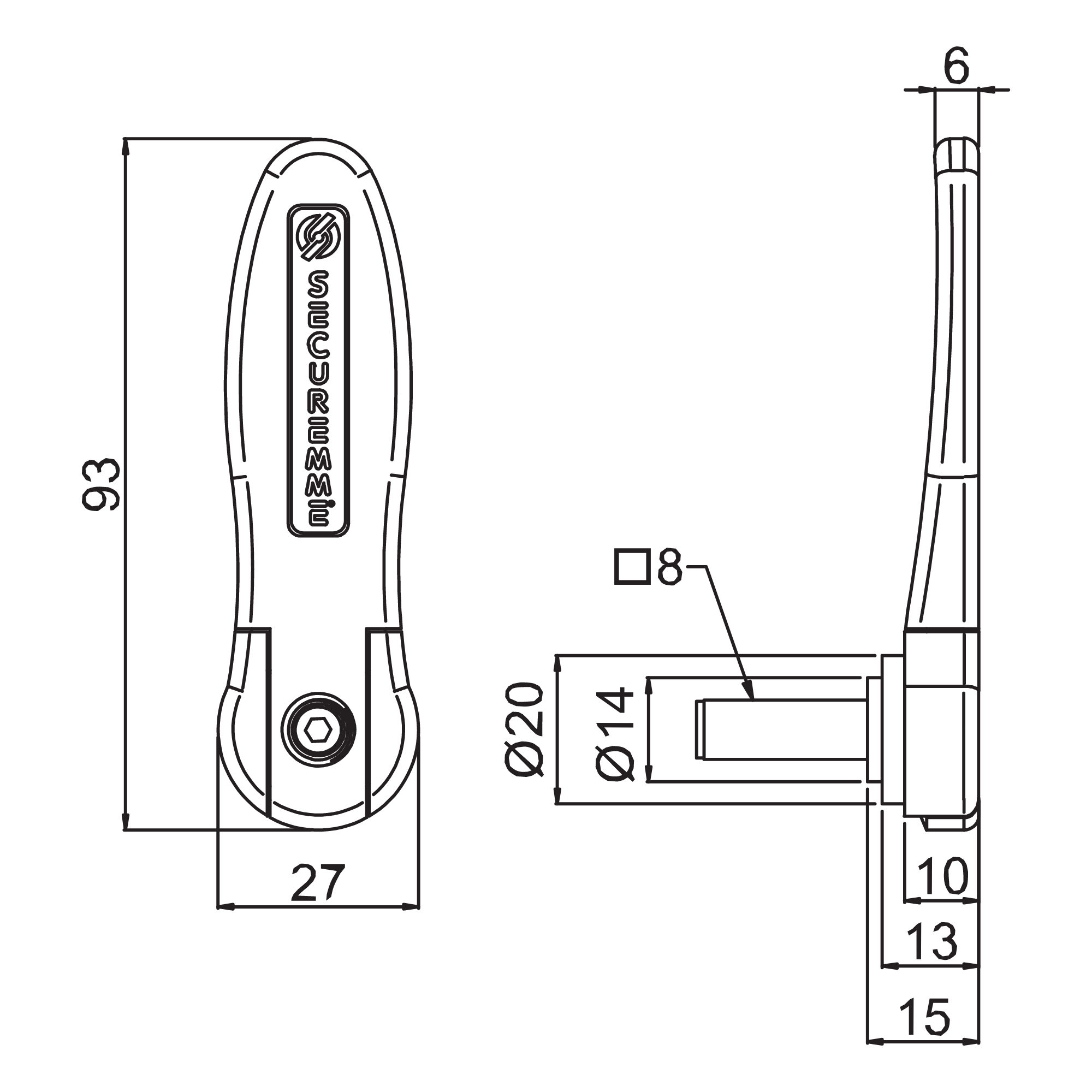 Scheda Tecnica Maniglia serie Loretta 5210