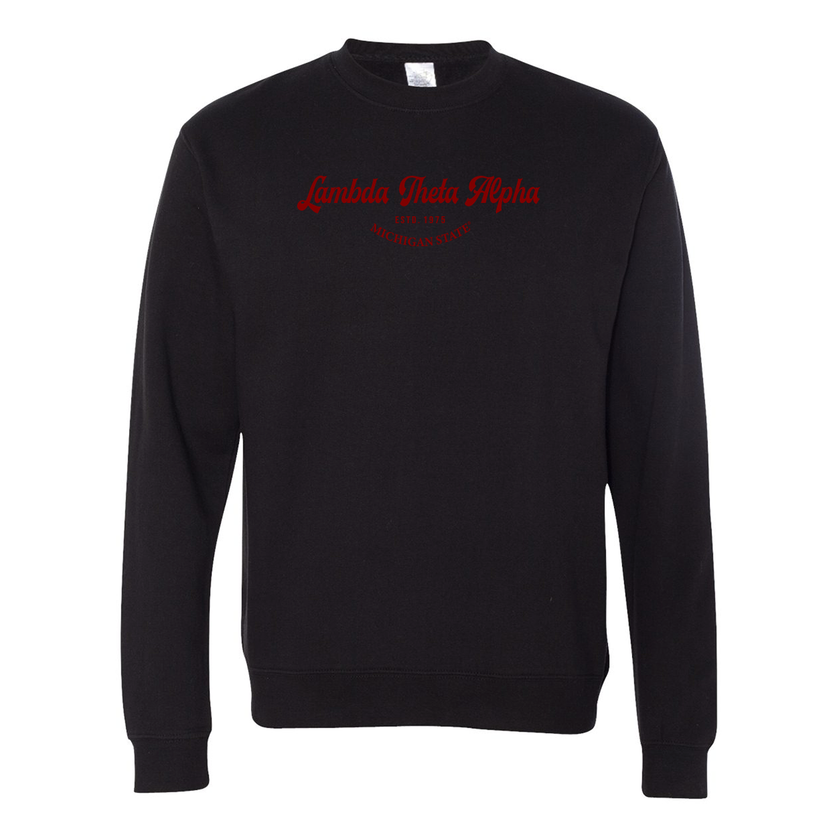 #Lambda Theta Alpha Crewneck Sweatshirt, Elegant Print Design