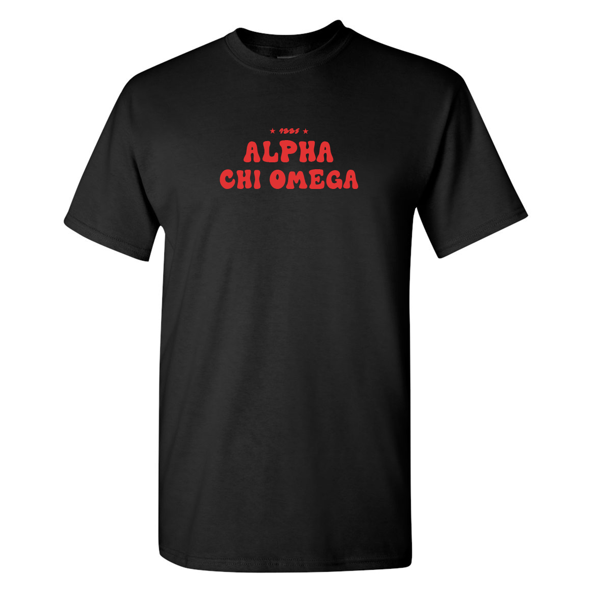 #Alpha Chi Omega T-Shirt, Bubble Print Design - Something Greek product image