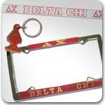 Delta Chi Fraternity accessories and Custom Greek gifts