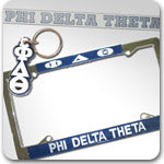 phi delta theta fraternity greek accessories license plate stickers keychain