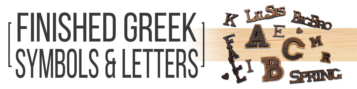 Finished Greek Letters & Symbols Banner