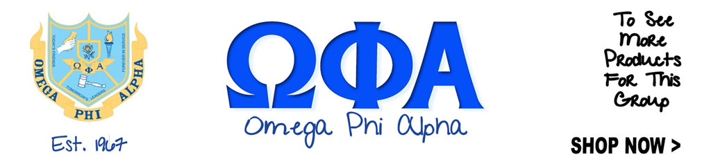 Omega Phi Alpha Sorority clothing and Custom Greek merchandise