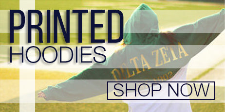 sorority printed hoodies