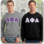 Alpha Phi Delta Fraternity clothing specials and Custom Greek merchandise