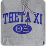 Theta Xi Fraternity letter clothing custom Greek merchandise Greek printed apparel
