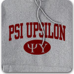 Psi Upsilon Fraternity custom printed Greek merchandise