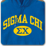 Sigma Chi Fraternity custom printed Greek apparel