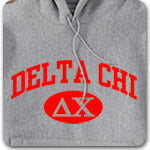 Delta Chi Fraternity custom printed Greek merchandise