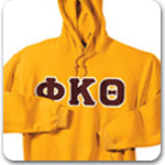 Phi Kappa Theta Fraternity lettered Greek merchandise